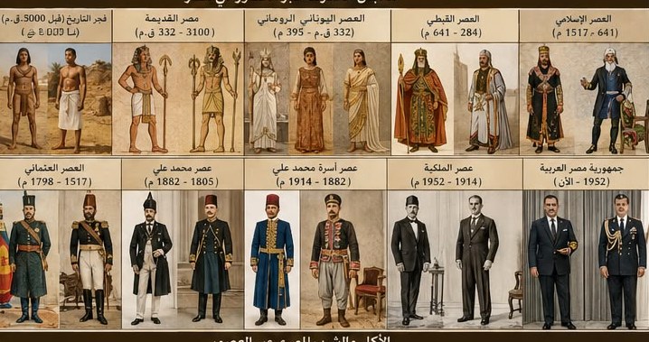 Official and government dress in Egypt through the ages