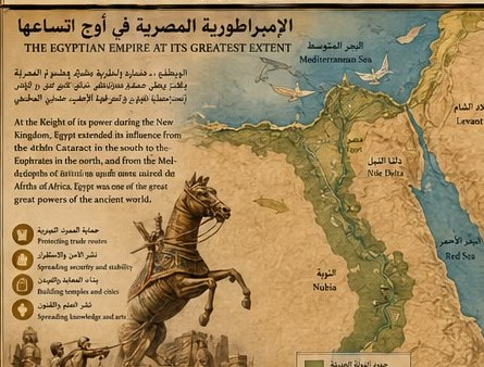 The Egyptian empire at its greatest extent