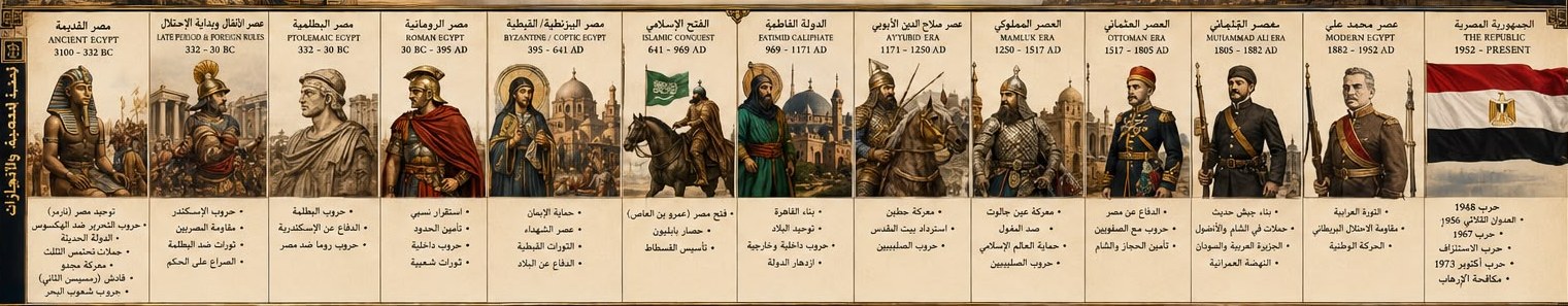 Rulers and defenders of Egypt through the ages