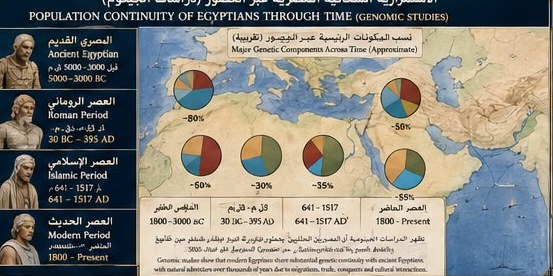 Population continuity of Egyptians through time