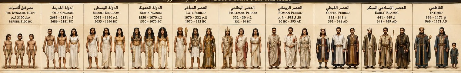 Egyptian dress from pre-dynastic to Fatimid periods