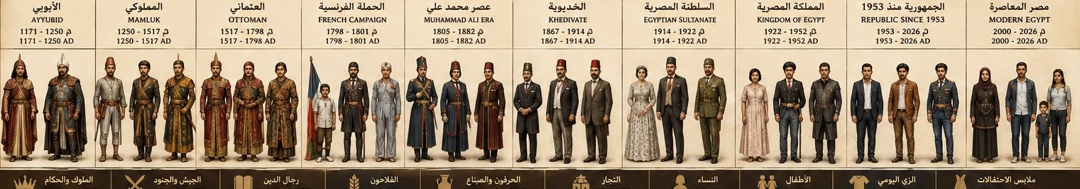 Egyptian dress from Ayyubid to modern Egypt